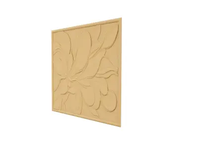 modern panel wall decor set wall relief mural CNC 129  3D model