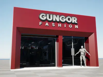 Gungor Fashion - Unreal Engine Project Low-poly 3D model