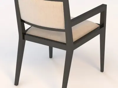  Domicile Upholstered Back Armchair 60009 3D model