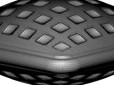 Exquisite Square Cushion Pillow 3D print model