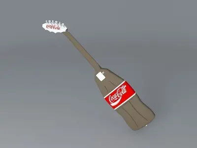 Coca Cola guitar Free 3D model