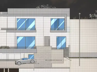 Modern House 3D model 11