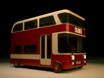 Stylized Bus 3D model