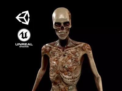 Eye Monster  Low-poly 3D model