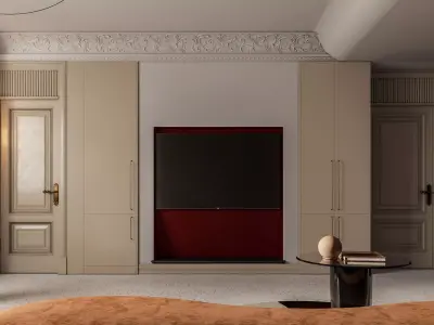 Luxury living room dining room interior scenes 53 3D model