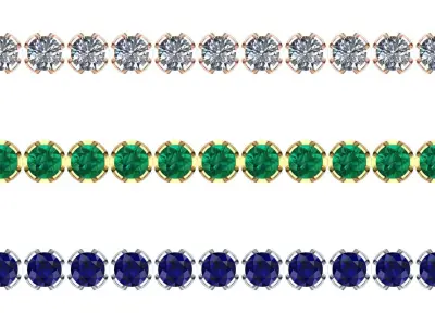 Bracelet RD 4 mm 3D print model 3D print model