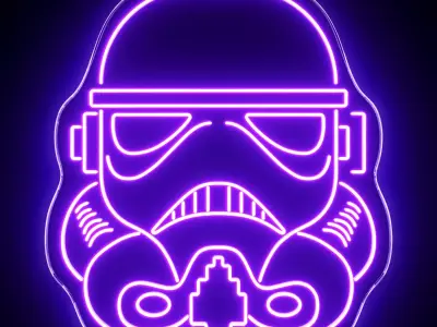 Star Wars Neon Sign 3D model