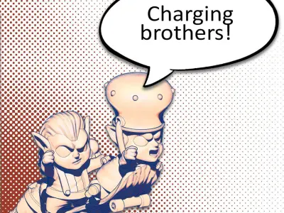 Longfoot Brother TUSSLE FOR VICTORY 3D print model