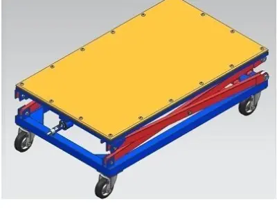 Adjustable Scissor Lift Table 3D model