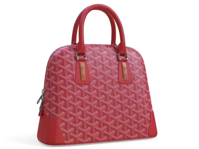 Goyard Vendome Bag Red Low-poly 3D model