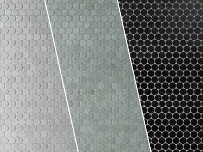 Tile Monet Honed Marble Mosaic Set 10  Texture