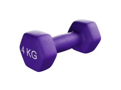 4 Kg Dumbbell 3D model