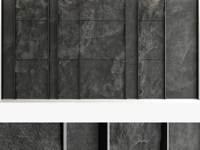 Decorative wall panel set 56 3D model