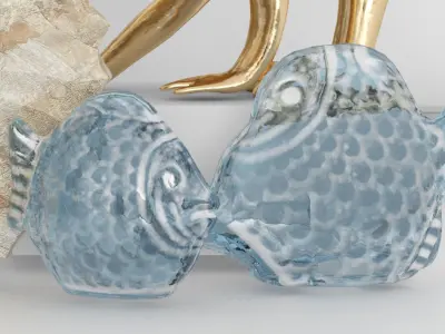 Collection of sculptures Egypt 3D model