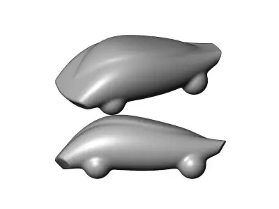 Miniature vehicle automotive speed sculpture N011 3D print model