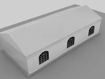 Enclosed marquee Free low-poly 3D model
