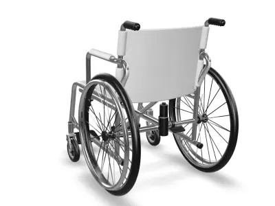 Medical Wheel Chair 3D Asset  Low-poly 3D model