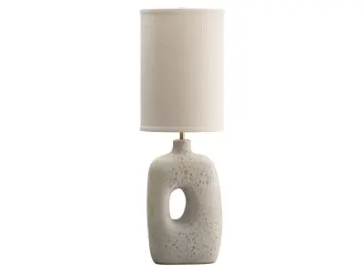 Hand-built stoneware Table Lamp 3D model