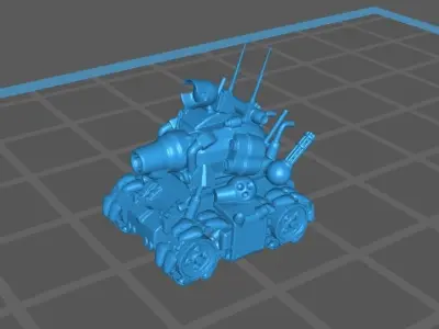 Metal Slug Tank 3D print model