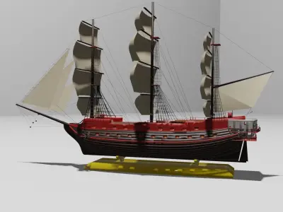 Ship Decore Free 3D model