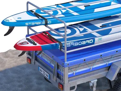 Remorque 02 Starboard 3D model