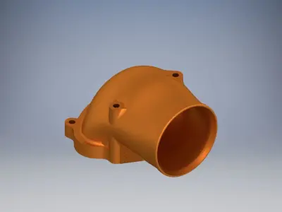C20xe Powercap 80 mm no fitting RIGHT PIPE  3D print model