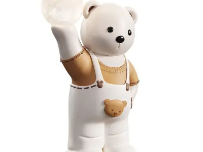   Decoration Accessories Sculpture Home Decor Creative Bear Low-poly 3D model
