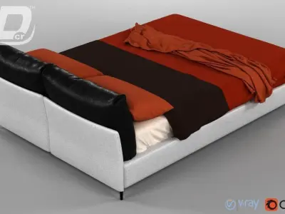 Oasis Bed 3D model