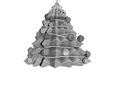 Christmas Tree 3D Printable Model 3D print model buy