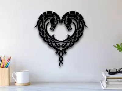 Warrior Horse Wall Art 3D print model
