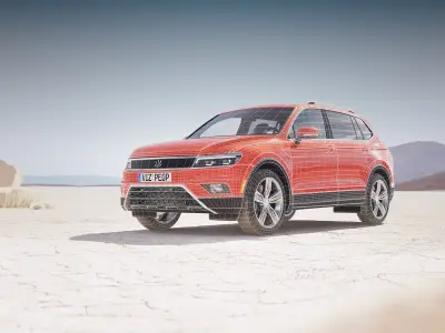 Sport SUV unbranded 3D model