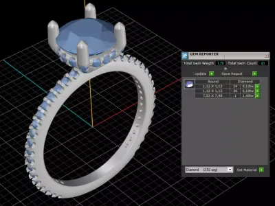 ring woman  3D print model 105