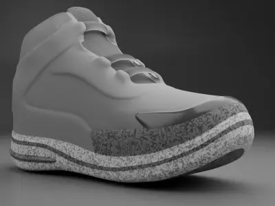 Basketball Shoe For Animation or Videogames Low-poly 3D model