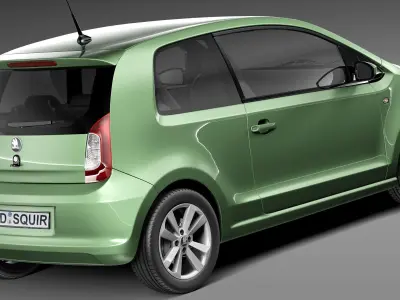 Skoda CitiGo 2013 3D model