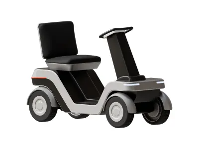 Urban Glide - The Future of Personal Mobility Low-poly 3D model