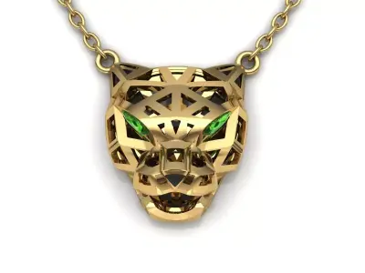 Panthere Pendant Brand Jewelry 3D print model