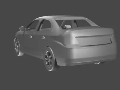 3D PRINTABLE SOLID CAR Free 3D print model