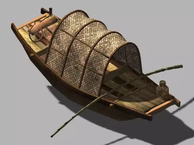 Game Journey to the West - Boat 02 3D model