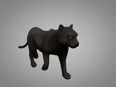 Panther Low-poly 3D model