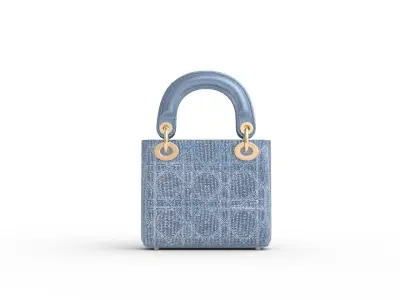 bag-Dior dior bag denim Low-poly 3D model