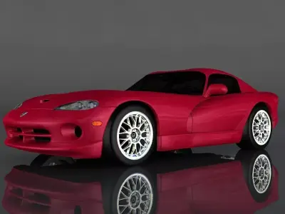 Dodge Viper GTS Low-poly 3D model