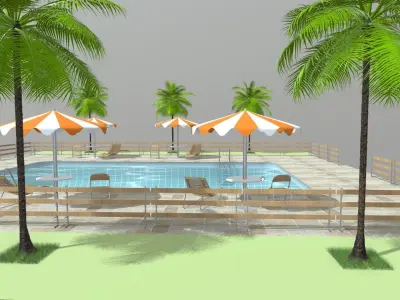 Swimming pool 3D model