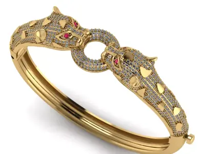 Panther Bracelet 3d print model 3D print model