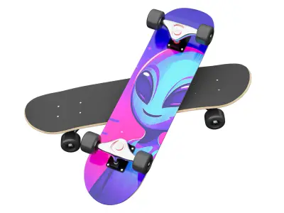 Skateboard 08 3D model