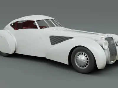 Luxury Classic Delage D8 3D model