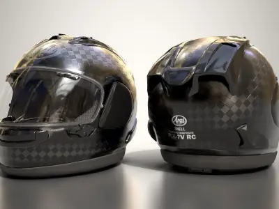 Arai RX 7V RC Helmet Low-poly 3D model