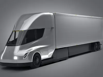 Tesla semi truck 3D model