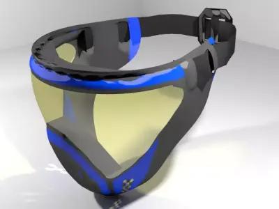 Paintball Facemask - Type 3 3D model