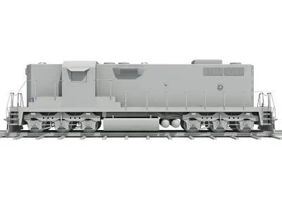3D Train Models without Textures 3D model