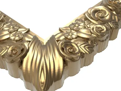 Carved Picture Frame 3D model